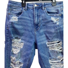 Load image into Gallery viewer, American Eagle Jeans Womens 10 Distressed Thrashed Grunge Streetwear Mom Jean
