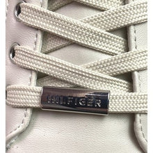 Load image into Gallery viewer, Tommy Hilfiger Shoes Womens 10M Taupe Leather Spell Out Logo Sneaker
