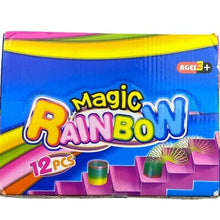 Load image into Gallery viewer, Magic Rainbow Spring Toy 12 Piece Kids Party Favor Colorful Neon NIB
