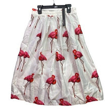 Load image into Gallery viewer, Flamingo Skirt Womens Extra Large AOP Festival Cocktail Preppy Academia Career
