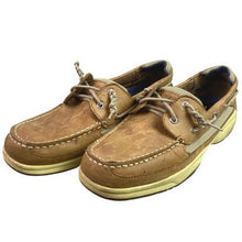 Load image into Gallery viewer, Sperry Top-Siders Mens 12M Tan Leather Boat Shoe Loafers Preppy Everyday
