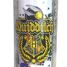 Load image into Gallery viewer, Harry Potter Water Bottle Quidditch Glitter Hogwarts Tumbler Screw Top Lid NIB
