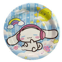 Load image into Gallery viewer, Sanrio Cinnamoroll Party Supplies Plates Napkins Table Cover Set 25 Pieces
