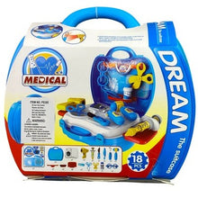 Load image into Gallery viewer, Pretend Doctor Case Playset Medical 18 Piece Toy Interactive Sensory Ages 3+
