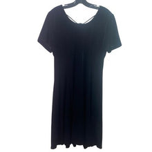 Load image into Gallery viewer, Another Thyme  Dress Womens 14 Black Velvet Party Cocktail Old Money Strappy
