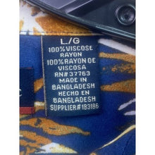 Load image into Gallery viewer, Ocean Pacific Shirt Mens Large Hawaiian Rayon Blend AOP Button Down Costal Beach
