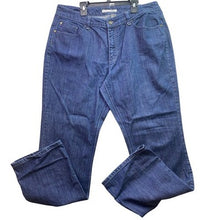 Load image into Gallery viewer, Chicos Jeans Womens Large Embroidered Crocheted Preppy Academia Festival
