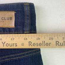 Load image into Gallery viewer, TOUGH CLUB Skirt Womens 13 Denim Maxi Teachercore Embroidered Y2K Distressed
