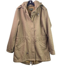 Load image into Gallery viewer, Eddie Bauer Coat Women Large Wool Blend Hooded Parka Jacket Outdoors Winter
