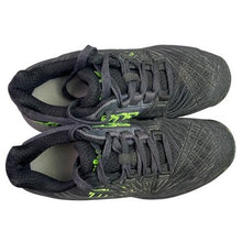 Load image into Gallery viewer, Wilson Tennis Shoes Boys 4 Black Neon Green Athletic Court Sneakers
