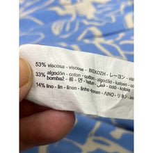 Load image into Gallery viewer, Zara Pants Womens Medium Floral AOP Costal Beachy Travel Linen Blend Bloomcore
