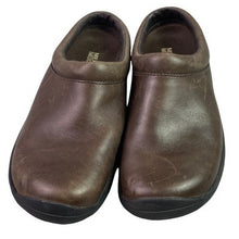 Load image into Gallery viewer, Merrell Clogs Women 6 Brown Leather Mules Shoes Slip On Comfort Everyday
