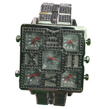 Load image into Gallery viewer, Techno King Watch Mens Iced Hip Hop Crystals Stainless Steel Water Resistant
