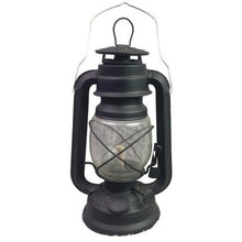Load image into Gallery viewer, Black Metal Hurricane Lantern Lamplight Oil Lamp with Handle Farm Barn Country
