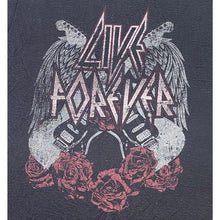 Load image into Gallery viewer, Live Forever Tank Top Womens Large Grunge Rock Punk Spell Out Gothcore
