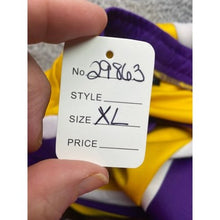 Load image into Gallery viewer, Rue21 Pants Mens Extra Large Athletic Track Gold Purple White Stripe Pockets
