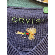 Load image into Gallery viewer, Orvis Sweater Adult Extra Large Merino Wool Fly Fishing Embroidered Pullover Men
