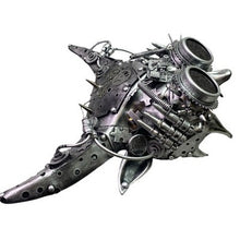 Load image into Gallery viewer, Steampunk Mask Horned Beast Goggles Costume Accessory Cosplay Prop Silver
