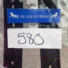 Load image into Gallery viewer, SIE Equestrian Stirrup Leathers Black Leather Silver Buckle Equestrian Gear

