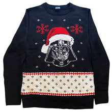 Load image into Gallery viewer, Darth Vader Ugly Christmas Sweater Mens Medium Pullover Jumper Red Black Holiday
