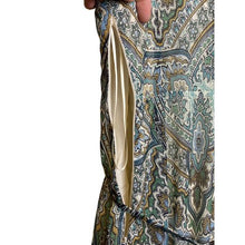 Load image into Gallery viewer, Molly Bracken Dress Womens Extra Large 50&quot; Long High Low Maxi Festival Teal AOP
