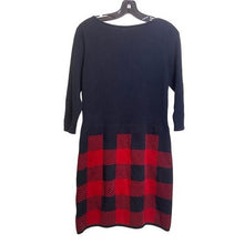 Load image into Gallery viewer, Ralph Lauren Dress Womens Medium Petite Buffalo Plaid Knit Academia Preppy
