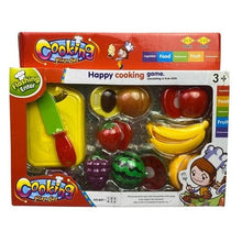 Load image into Gallery viewer, Happy Cooking Play Set Pretend Food Cutting Fruit Vegetable Kitchen Toy Kids 3+
