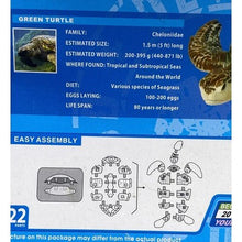 Load image into Gallery viewer, 4D Master Green Turtle 3D Puzzle Model Kit 22 Pieces Educational Toy
