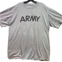 Load image into Gallery viewer, Army Shirt Mens Large Gray Spell Out Military Grunge Outdoors Athleisure
