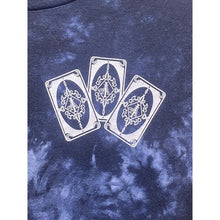 Load image into Gallery viewer, InkAddict Shirt Womens Small Tie Dye Tarot Card Grunge Tattoo Spell Out
