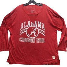 Load image into Gallery viewer, Alabama Crimson Tide Shirt Womens 1XL Spell Out Cut Athleisure Streetwear
