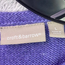 Load image into Gallery viewer, Croft &amp; Barrow Sweater Womens Large Wool Angora Grandmacore Full Zip Snowmen

