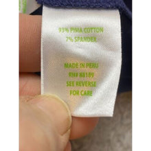 Load image into Gallery viewer, Lilly Pulitzer Shirt Womens Extra Small Navy Bell Sleeve Spandex Stretch Waverly
