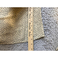 Load image into Gallery viewer, Allegra K Blouse Womens Extra Small Taupe Polka Dot Ruffle Neck Bow Sleeves NWT
