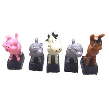 Load image into Gallery viewer, Vintage Push Button Puppets Farm Animal Cow Pig Sheep Donkey Collectible Toy (5)
