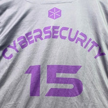 Load image into Gallery viewer, Cybersecurity Jersey Mens Medium Baseball Shark Spell Out Uniform Career Office
