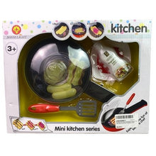 Load image into Gallery viewer, Pretend Play Kitchen Cooking Set Educational Sensory Toy Pan Food
