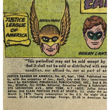 Load image into Gallery viewer, DC Comics #47 1966 Comic Book Justice League of America Batman
