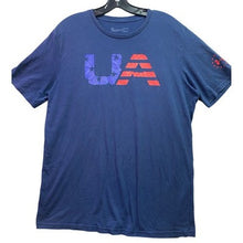 Load image into Gallery viewer, Under Armour Shirt Mens Large Patriotic Logo Athletic Athleisure Streetwear
