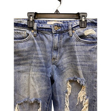 Load image into Gallery viewer, KanCan Jeans Womens 7/27 Distressed Ripped Destroyed Denim Light Wash Thrashed
