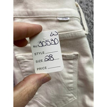 Load image into Gallery viewer, MOTHER Jeans Womens 28 Mid Rise Dazzler Crop Fray Cream Puffs Preppy Everyday
