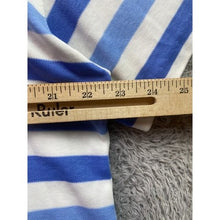 Load image into Gallery viewer, Vintage Jantzen Shirt Womens 1XL Blue Stripe Coastal Beachy Mature Everyday
