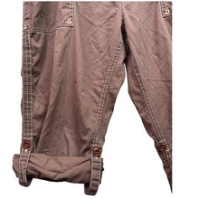 Load image into Gallery viewer, Organic Cotton Pants Womens 12 Tan Capri Convertible Beachy Costal Preppy
