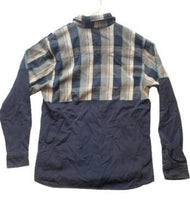 Load image into Gallery viewer, True Love False Idols Shirt Adult Large Navy Button Up Flannel Casual TLFI Mens
