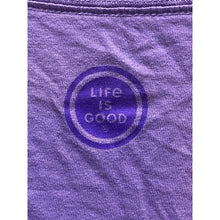 Load image into Gallery viewer, Life is Good Shirt Womens Extra Large Mature Football Long Sleeve VNeck Lavender
