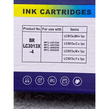 Load image into Gallery viewer, Ink Cartridges LC3013 LC3013XL 4 Pack For Brother Printer
