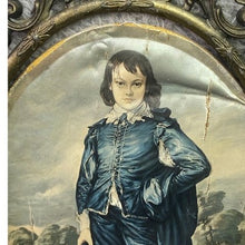 Load image into Gallery viewer, Lot of 2 Vintage Framed Prints Ornate Italy Blue Boy Pinkie Victorian
