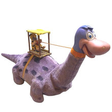 Load image into Gallery viewer, 1962 Marx Fred Flinstone Dino The Dinosaur Tin Litho Battery Operated Japan
