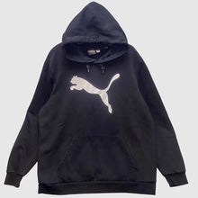 Load image into Gallery viewer, Puma Jacket Mens Extra Large Athletic Drawstring Logo Hoodie Pullover Black
