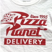Load image into Gallery viewer, Disney Pizza Planet Womens Medium Toy Story Spell Out Checkerboard Cropped

